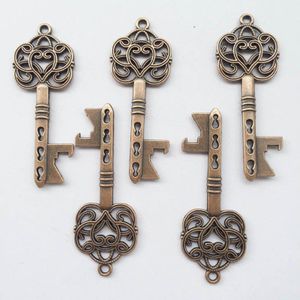 5 Pcs Metal Skeleton Key Flesopener Skelet Flesopener Bruiloft Gunst Gast Rustieke Bruiloft Decor