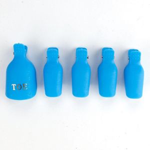 10 Pcs Voet Teen Losweken Cap Set Kleurrijke Plastic Clip Uv Gel Polish Remover Wrap Manicure Nail Art Tool kit Manicure Tool