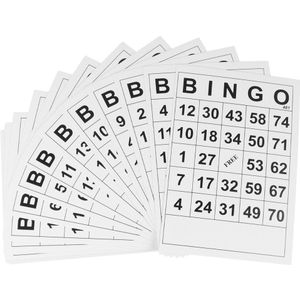60Pcs Bingo Kaarten Bingo Game Kids Bingo Bingo Leuk Spel Kaarten Kaartspel Kaart Spelen