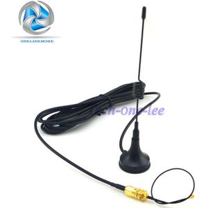 10 stuk Gsm-antenne 433 Mhz 5dbi SMA Plug Rechte voor Radio + 10 stuk SMA vrouwelijke schot te Ufl./IPX pigtail kabel 1.13 15 cm