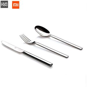 Huohou bestek set Steak Messen Lepel Vork roestvrij staal bestek reizen Huishoudelijke Diner bestek Servies Set Van xiaomi