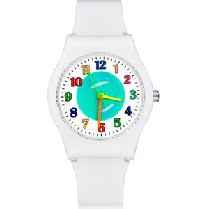 Leuke Dolfijn Stijl Kinderen Kids Student Meisjes Jongens Quartz Rubber Strap Horloges JO17