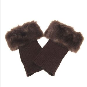 Womens Winter Gehaakte Gebreide Boot Manchetten Fur Knit Toppers Boot Sokken Benen Warmers Laarzen Accessoires Warmer