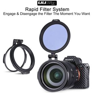 Uurig Nd Filter Ring Rapid Filter Systeem Rfs Quick Release Flip Beugel Schakelaar Voor Sony Canon Nikon Dslr Camera Accessoires kit