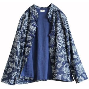 Traditionele Chinese Kleding Voor Vrouwen Blouse Stand Kraag Chinese Mandarijn Jas Linnen Pocket Shirt Chinese Tops 11457