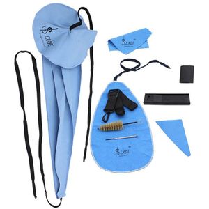 Lade 10-In-1 Saxofoon Cleaning Care Kit Duimsteun Kussen Reed Case Mondstuk Borstel Schroevendraaier Reinigingsdoekje