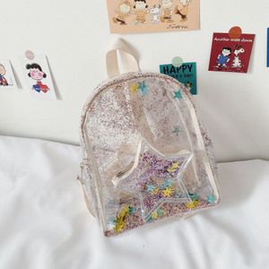 Kids Mini Rugzak Purse Pvc Shinny Schooltassen Voor Meisje Kawaii Transparante School Rugzak Tas Baby Back Pack