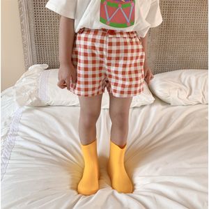 2193B Kinderen Plaid Shorts 2022 Zomer Koreaanse Baby Geruite Casual Broek Meisjes Pants 1-7Year Broek Jongen