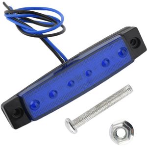 12V 6 Led Vrachtwagen Ontruiming Side Marker Dompelpompen Licht Breedte Lamp Voertuig Externe Indicator Universele Waarschuwingslampje