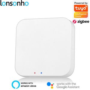 Lonsonho Tuya Zigbee Hub Draadloze Smart Leven App Wifi Afstandsbediening Voor Smart Home Huis Alexa Google Thuis Mini Compatibel