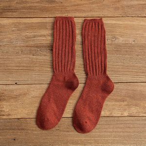 10 Effen Kleur Katoenen Sokken Herfst/Winter Warm Vrouwen Sokken Zachte Comfortabele Gebreide Meisjes Casual Sokken Midden Lange vrouwelijke Sox