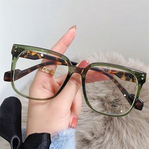 Oulylan Anti Blauw Licht Brilmontuur Vrouwen Mannen Oversized Vierkante Brillen Frames Computer Transparante Recept Bril