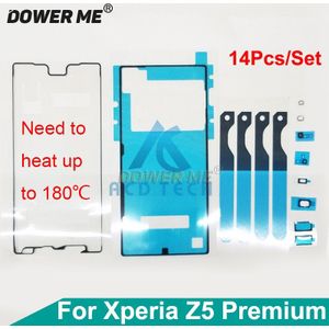 14 stks/set Oortelefoon Luidspreker Handset Jack Batterij Sticker Adhesive Lijm Volledige Set Voor Sony Xperia Z5 Premium Z5plus Dual Z5P