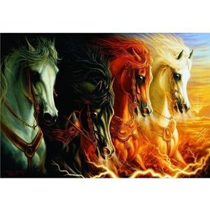 Anatolian Puzzel Mahşerin Vier Ruiters/De Vier Paarden Van Apocalypse (2000 Stuk)