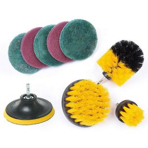 10 13 Stuks Elektrische Boor Borstel Scrub Pads Grout Boormachines Scrubber Reinigingsborstel Bad Cleaner Gereedschap Voor Tapijt Glas auto Schoon