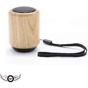 Draagbare Mini-Hout Creatieve Intelligente Apparatuur Auto Bluetooth Speaker Massief Hout Geluid Lage Speakers Rechthoek 5 V 3 W