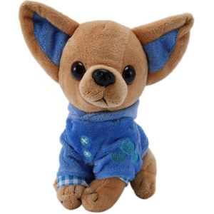 1Pcs 17Cm Chihuahua Puppy Kids Toy Kawaii Simulatie Dier Pop Voor Meisjes Kinderen Leuke Gevulde Hond knuffel