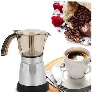 Europese Stijl Draagbare Plug In Koffiezetapparaat Rvs Espresso Mokka Koffie Maker Kit Filter Espresso Machine