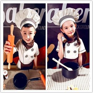 Halloween Kids Chef Jassen Catering Bakken Uniformen Food Service Kinderen Keuken Restaurant Ober Kok Hoed Rollenspel Kostuums