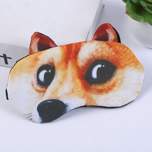 Oogmasker Eyeshade Cover Schaduw Natuurlijke Slapen Eye Patch Leuke Kat Hond Slaap Masker Vrouwen Mannen Zachte Blinddoek Reizen Eyepatch