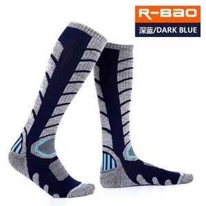 R-BAO Winter Warm Mannen Vrouwen Thermische Ski Sokken Dikke Katoenen Sport Snowboard Fietsen Skiën Voetbal Beenwarmers Lange Sokken 3321 M