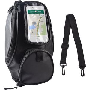 Motorcycle tank tas Olie Brandstof Tas Magnetische Moto Zadel Bagage GPS Telefoon Tas Groter Venster koffer Voor iphone Samsung
