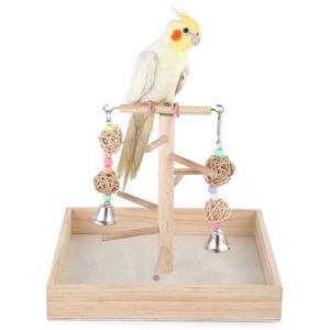Papegaai Swing Klimmen Ladder Desktop Stand Houten Speeltuin Training Baars Platform Opknoping Kooi Speelgoed Voor Vogels Supplies
