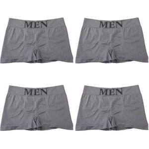 4Pcs/Lot Men&#39;s Panties Brand Underwear Boxers Breathable Man Boxer Solid Underpants Comfortable Shorts Male Black Blue Underwear
