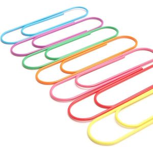 Super Grote Paperclips Vinyl Gecoat, 30 Pack 4 Inch Diverse Kleur Jumbo Paperclip Houder, veelkleurige Giant Big Sheet Houden