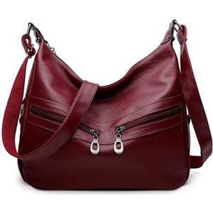 Vrouwen Retro Soft Pu Lederen Tas Brand Messenger Bag Vrouwelijke Grote Capaciteit Handtas Totes Tas Voor Vrouwen Schoudertassen