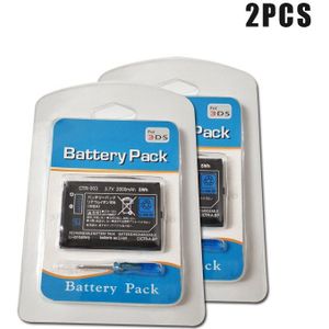 1-10 Stuks 3.7V 2000Mah Lithium Oplaadbare Batterij + Schroevendraaier Voor Nintendo 3DS Game Console Vervanging batterijen CTR-003