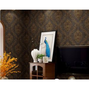 Beibehang Eenvoudige blauwe woonkamer TV sofa achtergrond behang slaapkamer warm Europese stijl video behang nonwovens