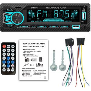 Ondersteuning Parking Locatie Auto Radio Audio 1din Bluetooth Stereo MP3 Speler Fm Ontvanger 60Wx4 Aux/Usb/Tf Card in Dash Muziek Kit