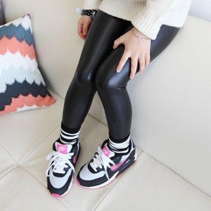 Meisjes Broek Winter Leggings Kinderen Elastische Solid Gedrukt Warme Dikke Katoen Grijs Zwart Kids Broek