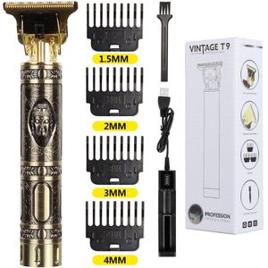 T9 Usb Elektrische Tondeuse Oplaadbare Scheerapparaat Baard Trimmer Professionele Mannen Haar Snijmachine Baard Kapper Cordless