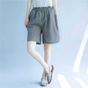 Mannen Slapen Bodems Plaid Knie Lengte Elastische Taille Losse Casual Alle-Match Zomer Studenten Koreaanse Stijl Harajuku Ulzzang chic