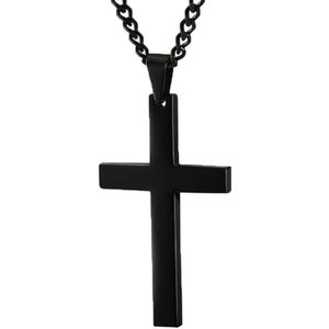 Mannen Simple Cross Hanger Lichtmetalen Ketting Chain Sieraden Kerst Dag