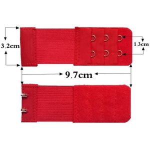3 Rijen 2 Haak Beha Extender Voor Vrouwen Elastische Bra Uitbreiding Strap Haak Clip Expander Verstelbare Gesp Extenders