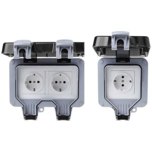 Outdoor Muur Schakelaar Socket IP66 Weer & Stofdicht Stopcontact Eu Standaard