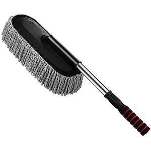 Auto Speciale Wax Tow Cleaning Mop Zachte Nano Fiber Intrekbare Lange Handvat Stofverwijdering Auto Venster Wasborstel Auto Veeg handdoek