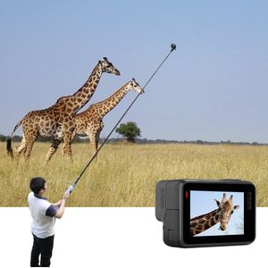 Telesin Super Lange Koolstofvezel Selfie Stick Voor Gopro/Yi/Sjcam En Andere Actie Camera 'S Accessoires Uitgerekt Up tot 2.7M