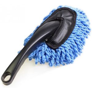 Blauw Plastic Handvat Auto Borstel Auto Care Washer Clean Tool Wax Stof Mop auto styling