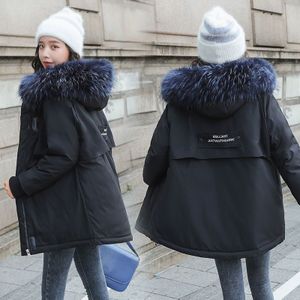 Winter Parka Jas Vrouwen Mode Hooded Down Katoenen Jas Jas Vrouw Warme Katoen Jassen Casual Losse Winterjassen Vrouw Parka