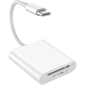 Draagbare 2 In 1 Gratis Drive Sd/Tf Kaartlezer Type-C 3.1 Otg Adapter High-Speed transfer Card Reader Voor Telefoon Notebook Tablet