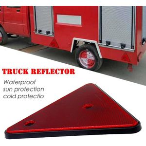 Driehoekige Rode Reflector Schroef Fit Achter Driehoek Voor Aanhangwagens Caravans Truck Reflector Waterdicht Zon Bescherming Koude Bescherming