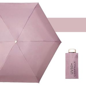 5 Vouwen Mini Pocket Capsule Paraplu Relatiegeschenken Vrouwen Kleurrijke Lichtgewicht Platte Paraplu Draagbare Reizen Paraplu