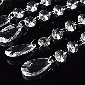 Acryl Crystal Clear Bead Garland Kroonluchter Opknoping Bruiloft Benodigdheden Decor, Decoratieve Guirlande