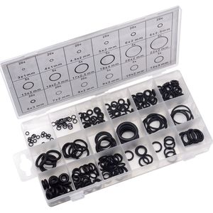 225Pcs Rubber O Ring O-Ring Ring Zeehonden Waterdichtheid Assortiment Verschillende Grootte Met Plactic Doos Kit Set