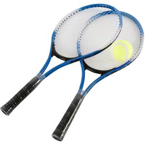 2 Stks/set 21-Inch Kinderen Tennis Rackets Voor Training Ultra Light Tenis Racket Pack Badminton Rugzak
