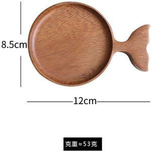 Sojasaus Houten Acacia Hout Vis Vorm Creatieve Kaas Schotel Japanse Retro Handgeschilderde Servies Dip Saus Schotel Kruiden Schotel